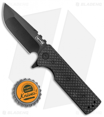 Chaves T.A.K. Liner Lock Knife Drop Point Carbon Fiber (2.75" Blackout)