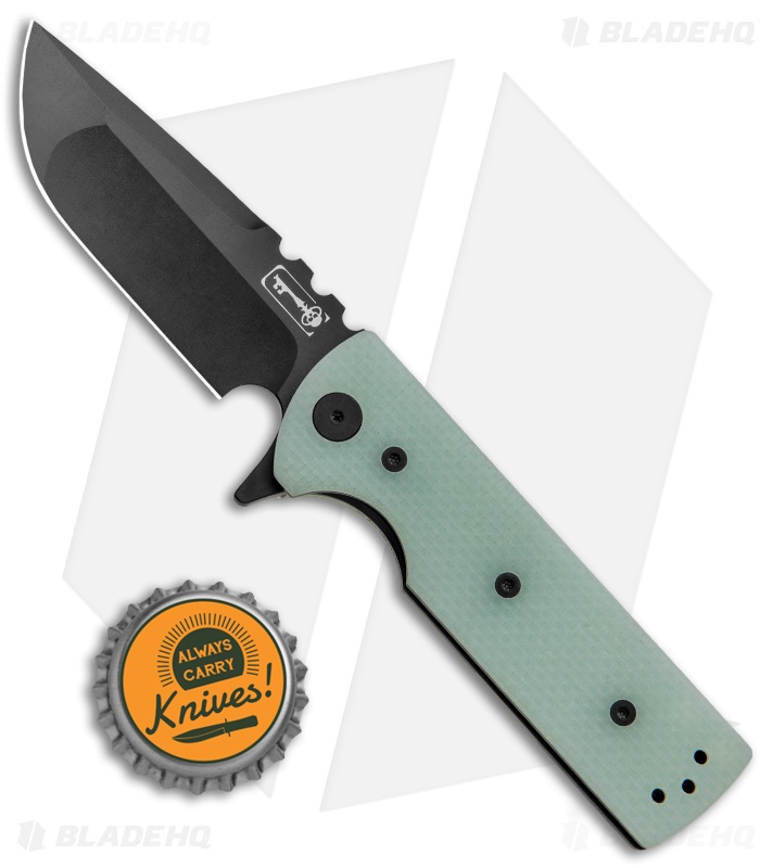 Chaves T.A.K. Liner Lock Knife Drop Point Natural G-10 (2.75" Blackout)