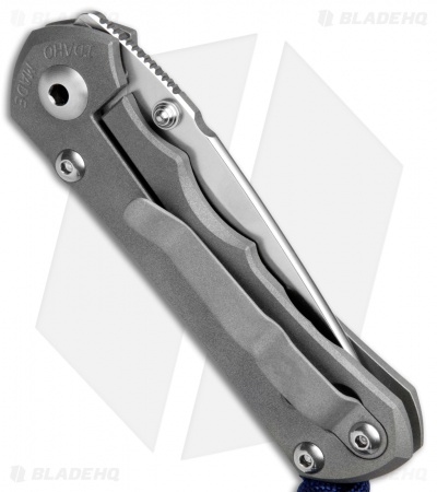 Chris Reeve Knives USN VIII Small Inkosi Frame Lock Knife (2.75" Stonewash) CRK