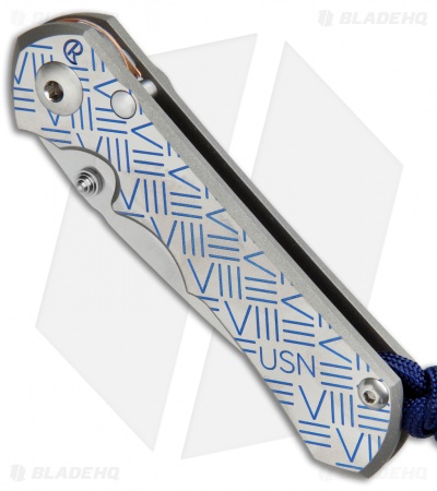 Chris Reeve Knives USN VIII Small Inkosi Frame Lock Knife (2.75" Stonewash) CRK