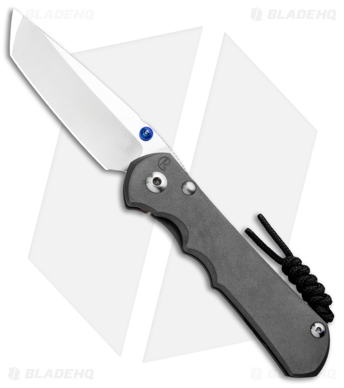 Chris Reeve Knives Large Inkosi Tanto Frame Lock Knife (3.5" Stonewash) CRK