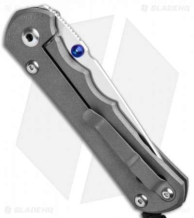 Chris Reeve Knives Large Inkosi Tanto Frame Lock Knife (3.5" Stonewash) CRK