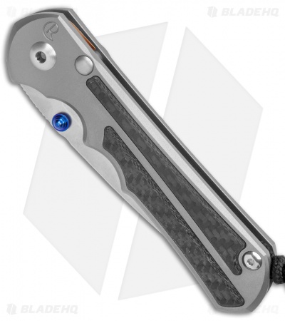 Chris Reeve Knives Large Inkosi Knife Carbon Fiber Inlays (3.5" Stonewash) CRK