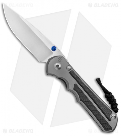 Chris Reeve Knives Large Inkosi Knife Carbon Fiber Inlays (3.5" Stonewash) CRK