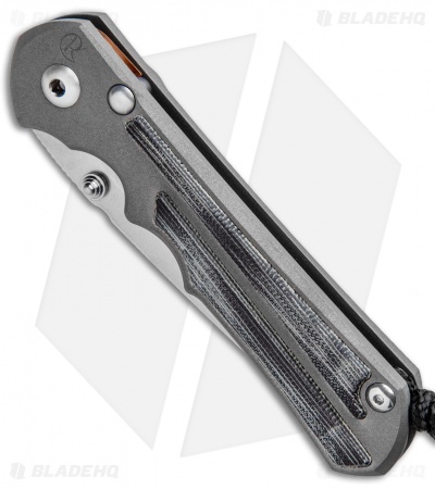 Chris Reeve Knives Large Inkosi Tanto Frame Lock Knife Micarta (3.5" SW) CRK