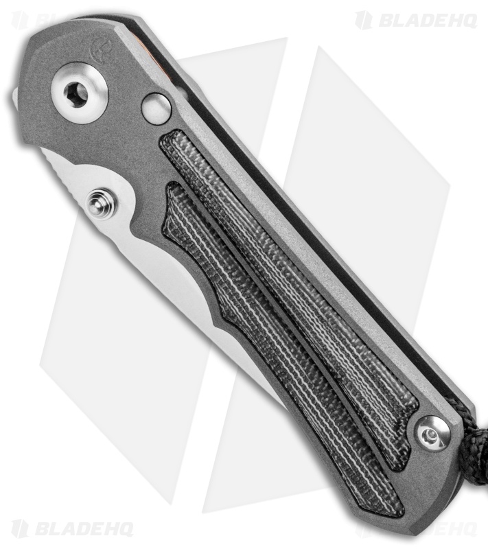 Chris Reeve Knives Small Inkosi Tanto Frame Lock Knife Black Micarta (2.75" SW)
