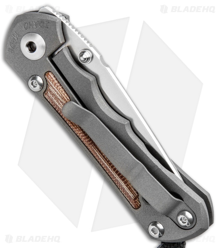 Chris Reeve Knives Small Inkosi Tanto Frame Lock Knife Natural Canvas (2.75" SW)