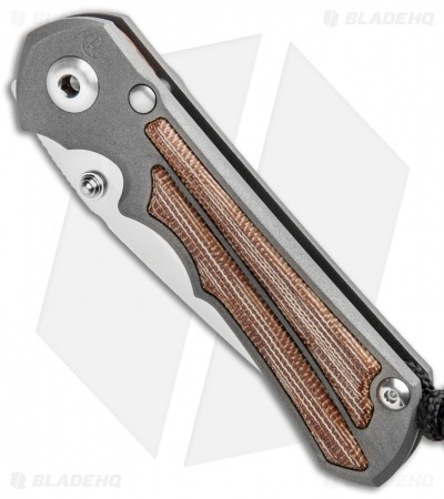 Chris Reeve Knives Small Inkosi Tanto Frame Lock Knife Natural Canvas (2.75" SW)