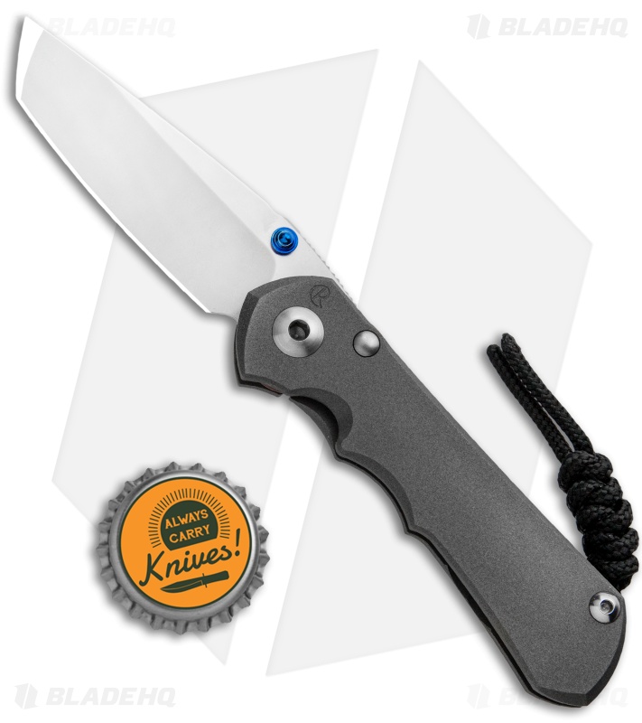 Chris Reeve Knives Small Inkosi Tanto Frame Lock Knife (2.75" Stonewash) CRK