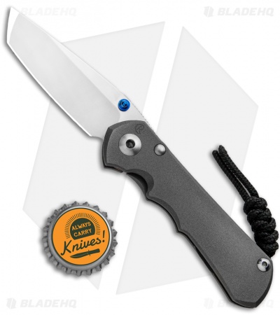 Chris Reeve Knives Small Inkosi Tanto Frame Lock Knife (2.75" Stonewash) CRK