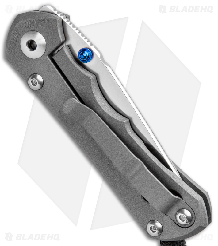 Chris Reeve Knives Small Inkosi Tanto Frame Lock Knife (2.75" Stonewash) CRK