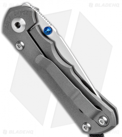 Chris Reeve Knives Small Inkosi Tanto Frame Lock Knife (2.75" Stonewash) CRK
