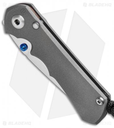 Chris Reeve Knives Small Inkosi Tanto Frame Lock Knife (2.75" Stonewash) CRK