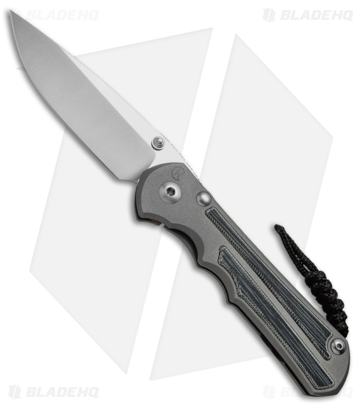 Chris Reeve Knives Large Inkosi Knife Black Canvas Micarta Inlays (3.5" SW) CRK