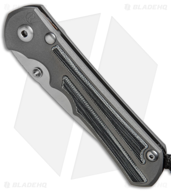 Chris Reeve Knives Large Inkosi Knife Black Canvas Micarta Inlays (3.5" SW) CRK