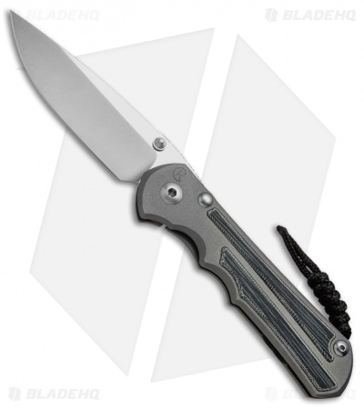 Chris Reeve Knives Large Inkosi Knife Black Canvas Micarta Inlays (3.5" SW) CRK