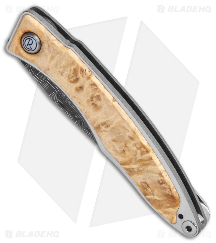 Chris Reeve Mnandi Folding Knife Box Elder Burl Inlay (2.75