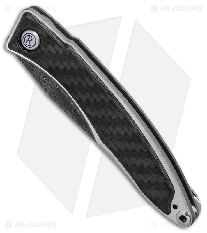 Chris Reeve Mnandi Gentleman's Knife Carbon Fiber (2.75" Raindrop Damascus) 