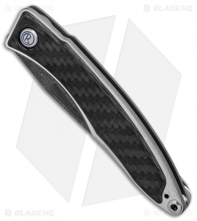 Chris Reeve Mnandi Gentleman's Knife Carbon Fiber (2.75" Raindrop Damascus) 
