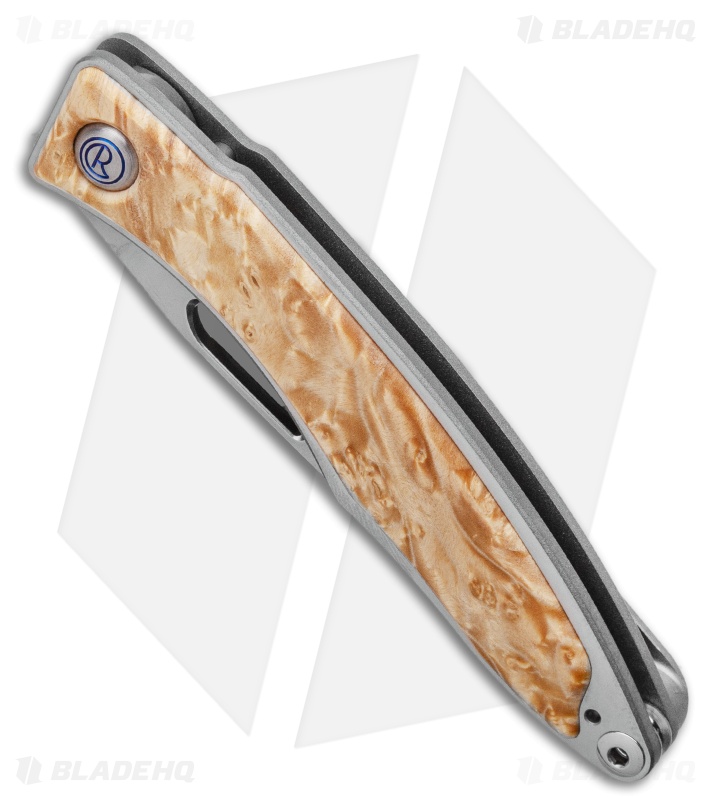Chris Reeve Mnandi Knife Box Elder Burl (2.75" Satin S45VN)