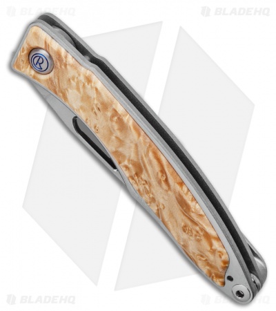 Chris Reeve Mnandi Knife Box Elder Burl (2.75" Satin S45VN)