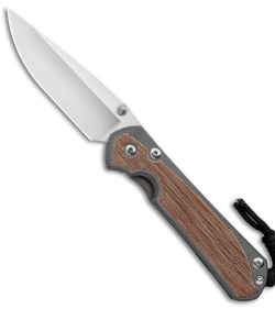 Chris Reeve Large Sebenza 31 MagnaCut  Knife Natural Micarta (3.625" Stonewash)