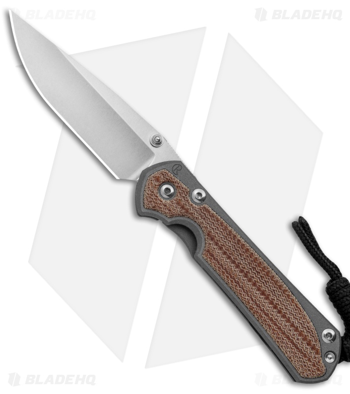 Chris Reeve Small Sebenza 31 Knife Natural Micarta (2.94" Stonewash)