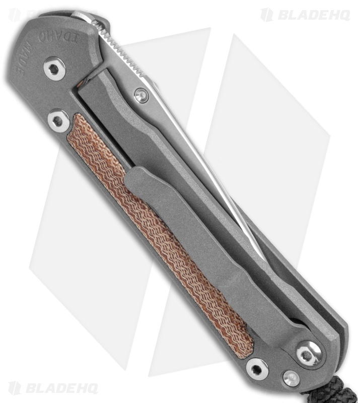 Chris Reeve Small Sebenza 31 Knife Natural Micarta (2.94" Stonewash)