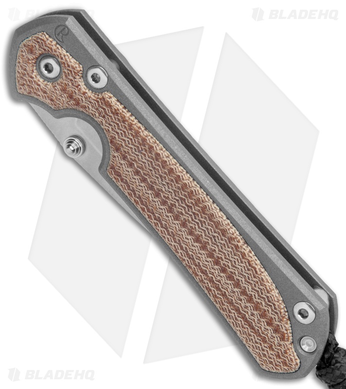Chris Reeve Small Sebenza 31 Knife Natural Micarta (2.94" Stonewash)