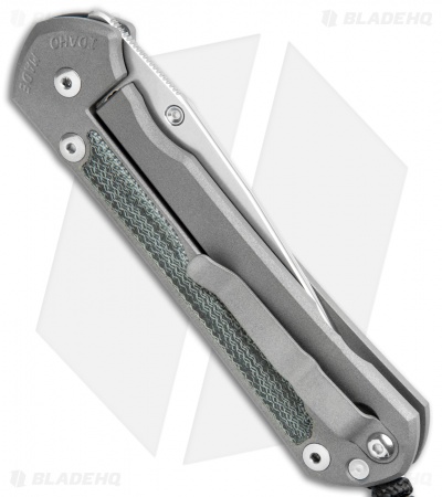 Chris Reeve Large Sebenza 31 Frame Lock Knife Black Micarta (3.625" Stonewash)