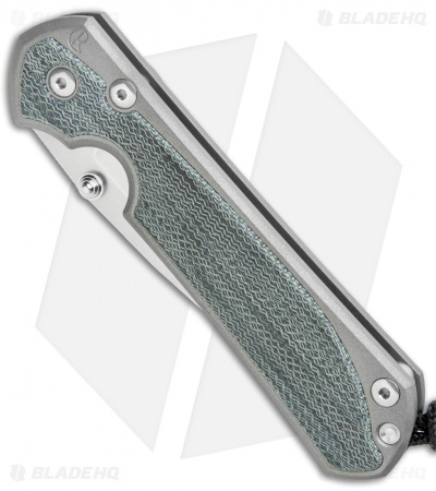 Chris Reeve Large Sebenza 31 Frame Lock Knife Black Micarta (3.625" Stonewash)