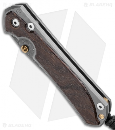 Chris Reeve  Large Sebenza 31 Bog Oak Double Lug (3.625" Boomerang Damascus)