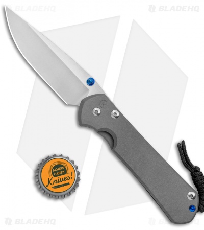 Chris Reeve Large Sebenza 31 Frame Lock Knife Titanium (3.625" SW Double Lug)