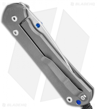 Chris Reeve Large Sebenza 31 Frame Lock Knife Ti Sand Blasted (3.6" Stonewash)