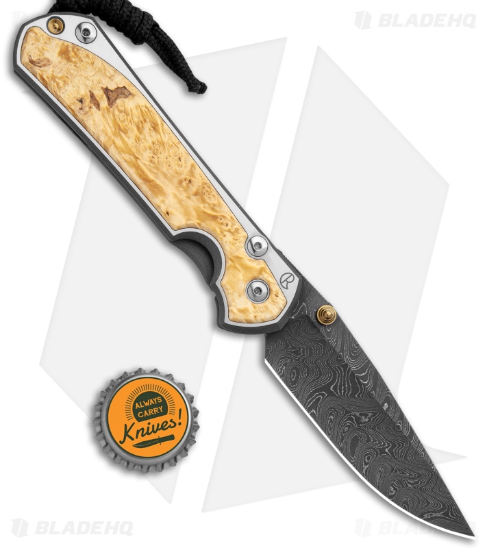 Chris Reeve Large Sebenza 31 Manual Folding Knife | Damascus| Blade HQ