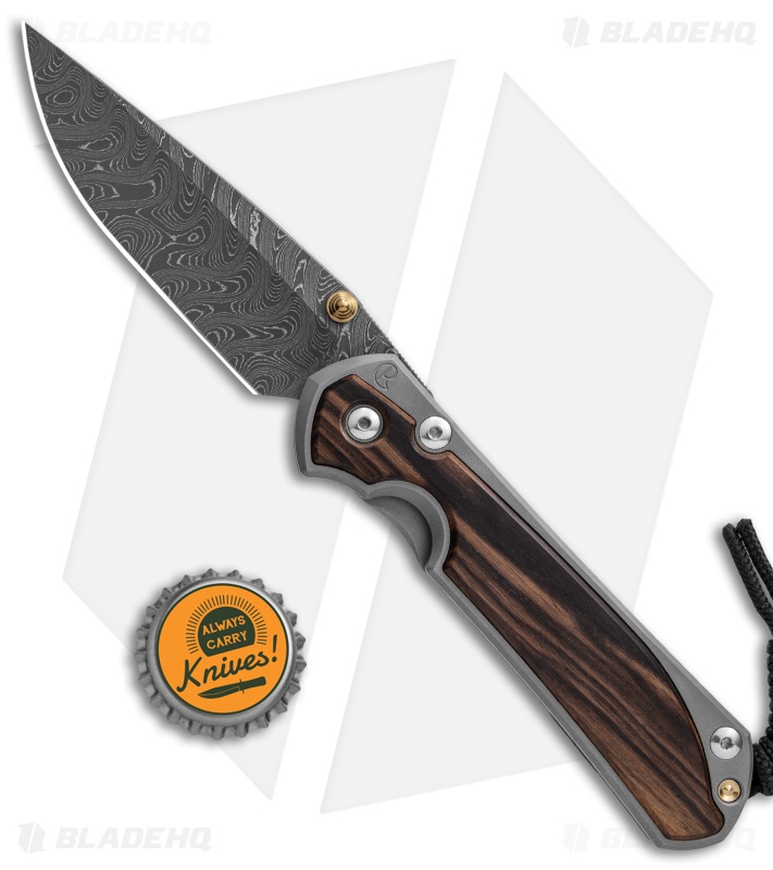 Chris Reeve Large Sebenza 31 Knife Macassar Ebony  (3.625" Boomerang Dam.)
