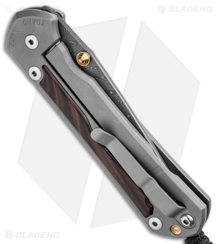 Chris Reeve Large Sebenza 31 Knife Macassar Ebony  (3.625" Boomerang Dam.)