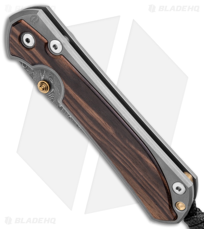 Chris Reeve Large Sebenza 31 Knife Macassar Ebony  (3.625" Boomerang Dam.)