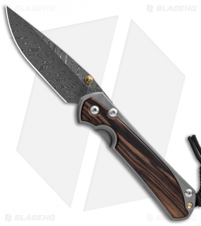 Chris Reeve Large Sebenza 31 Knife Macassar Ebony  (3.625" Boomerang Dam.)