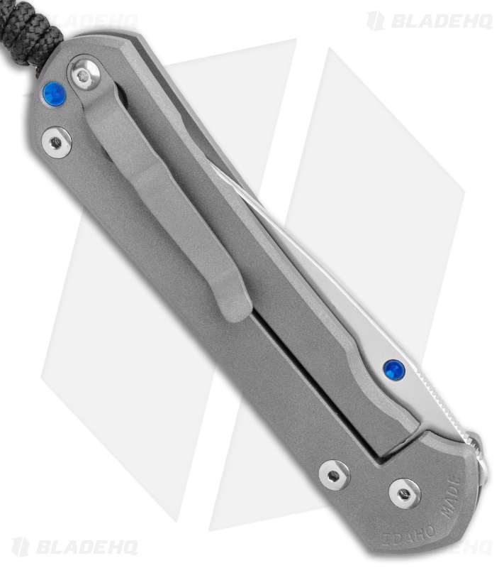 Chris Reeve Left-Hand Large Sebenza 31 Frame Lock Knife Ti (3.625" Stonewash)