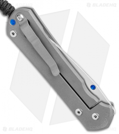 Chris Reeve Left-Hand Large Sebenza 31 Frame Lock Knife Ti (3.625" Stonewash)
