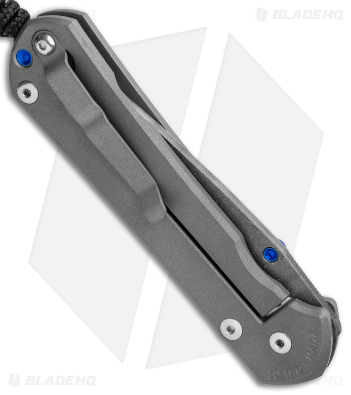 Chris Reeve Left-Hand Large Sebenza 31 Knife Ti (3.6" Ladder Damascus)