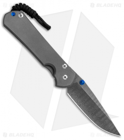 Chris Reeve Left-Hand Large Sebenza 31 Knife Ti (3.6" Ladder Damascus)