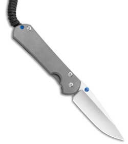 Chris Reeve Left-Hand Small Sebenza 31 Knife Titanium (2.94" Stonewash)