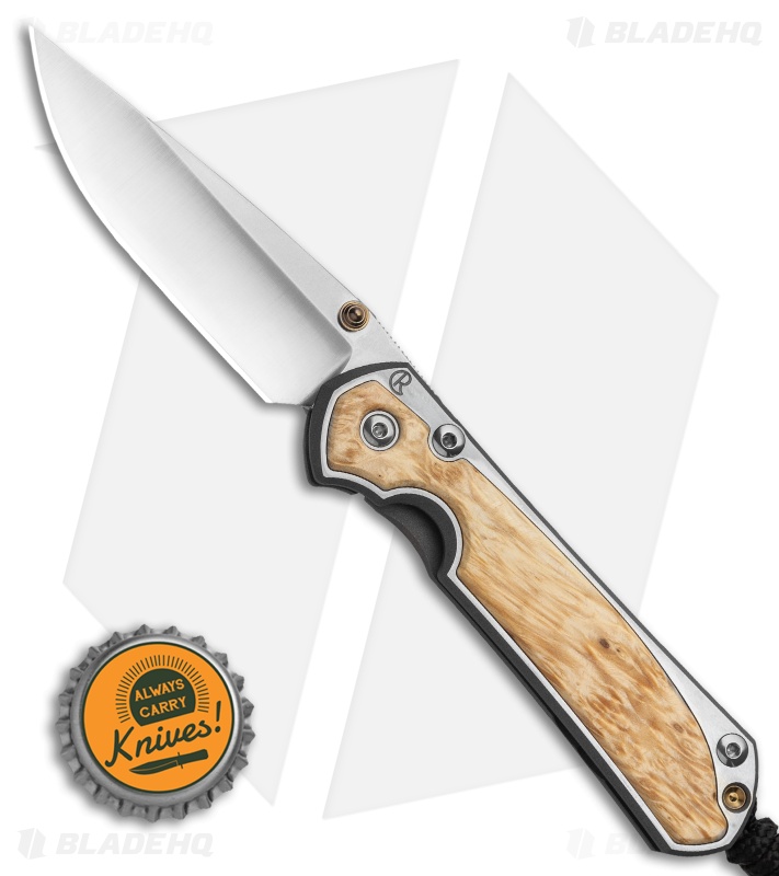 Chris Reeve Small Sebenza 31 Frame Lock Knife Box Elder (2.94" Stonewash)