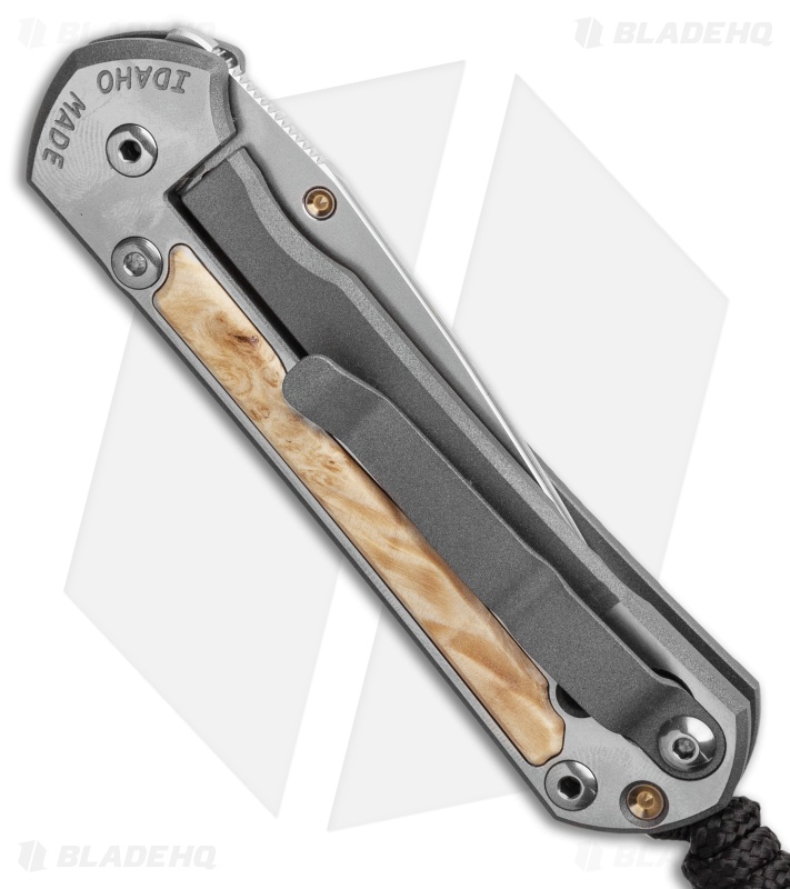 Chris Reeve Small Sebenza 31 Frame Lock Knife Box Elder (2.94" Stonewash)