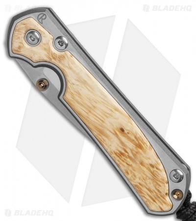 Chris Reeve Small Sebenza 31 Frame Lock Knife Box Elder (2.94" Stonewash)