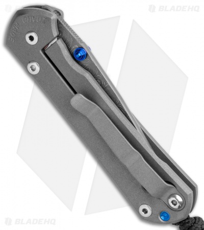 Chris Reeve Small Sebenza 31 Knife Titanium Double Lug (2.94" Raindrop Damascus)