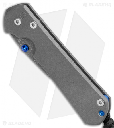 Chris Reeve Small Sebenza 31 Knife Titanium Double Lug (2.94" Raindrop Damascus)