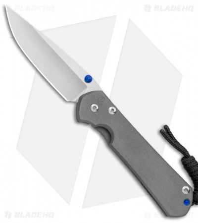 Chris Reeve Small Sebenza 31 Knife Ti/Double Thumb Lug (2.94" Stonewash)
